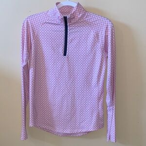 Women's Pink Patterned Long Sleeve Top